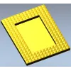 Pyramid Stud Frame STL - 3D model for CNC milling