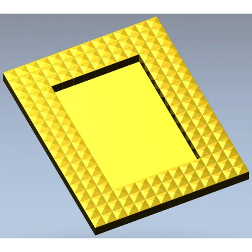 Pyramid Stud Frame STL - 3D model for CNC milling
