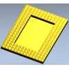 Pyramid Stud Frame STL - 3D model for CNC milling