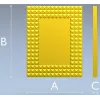 Pyramid Stud Frame STL - 3D model for CNC milling