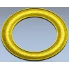 Декоративная круглая рамка с растительным орнаментом - STL для ЧПУ
