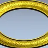 Декоративная круглая рамка с растительным орнаментом - STL для ЧПУ
