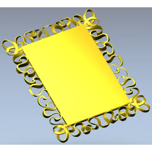 Ribbon Lace Frame - STL 3D model for CNC milling