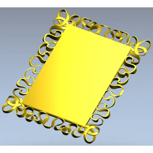 Ribbon Lace Frame - STL 3D model for CNC milling