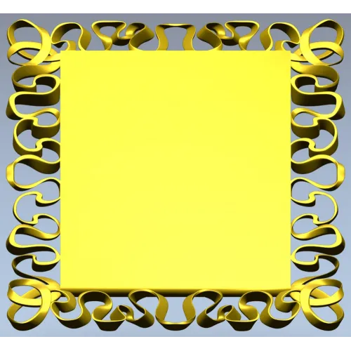 Ribbon Lace Frame - STL 3D model for CNC milling