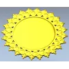 Sunburst Round Frame STL for CNC