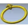 Овальная резная рама с картушем - STL модель для ЧПУ