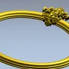 Овальная резная рама с картушем - STL модель для ЧПУ