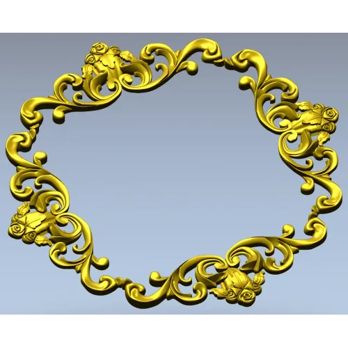 Резная рамка в стиле рококо - 3D модель STL для ЧПУ
