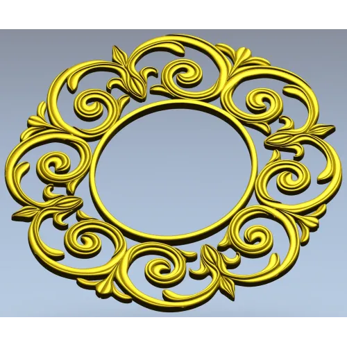 Ажурная круглая рамка - 3D модель STL для ЧПУ