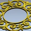 Ажурная круглая рамка - 3D модель STL для ЧПУ