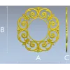 Ажурная круглая рамка - 3D модель STL для ЧПУ