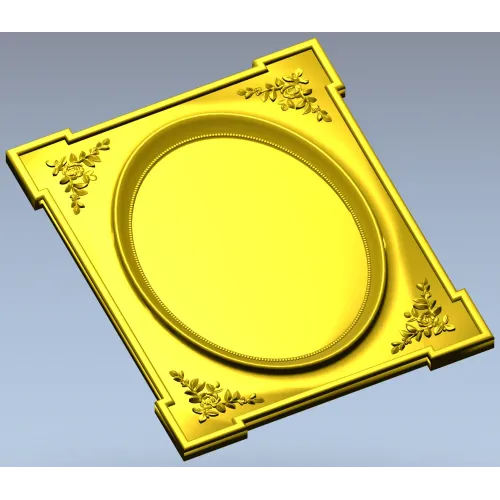 Ornamental Oval Cartouche STL for CNC