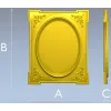 Ornamental Oval Cartouche STL for CNC