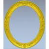 Fleuron Oval Frame STL for CNC
