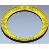 Fleuron Oval Frame STL for CNC