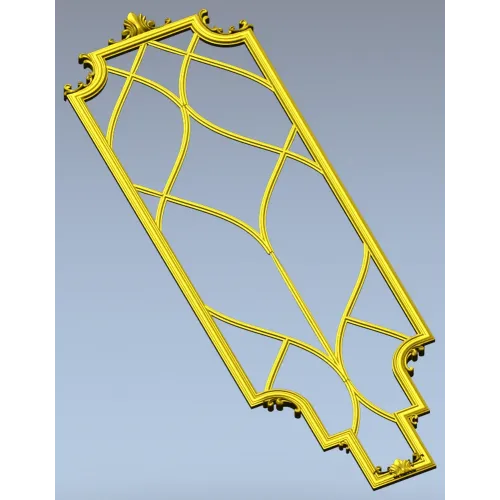 Elysian Lattice Vertical Panel - STL 3D model for CNC