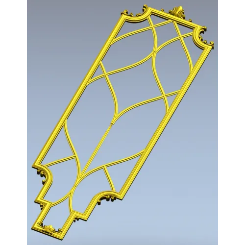 Elysian Lattice Vertical Panel - STL 3D model for CNC