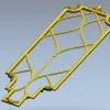 Elysian Lattice Vertical Panel - STL 3D model for CNC