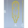 Elysian Lattice Vertical Panel - STL 3D model for CNC