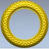 Braided Ring Frame - STL 3D model for CNC milling
