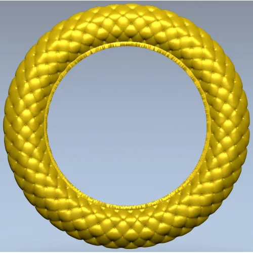 Braided Ring Frame - STL 3D model for CNC milling