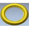Braided Ring Frame - STL 3D model for CNC milling