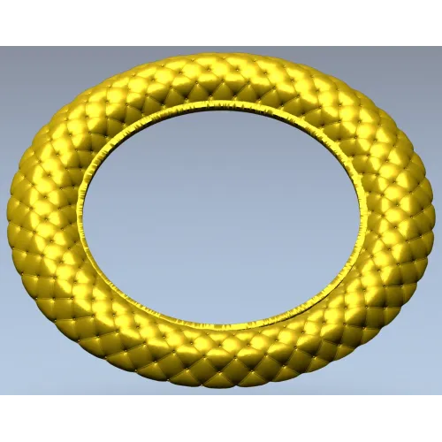 Braided Ring Frame - STL 3D model for CNC milling