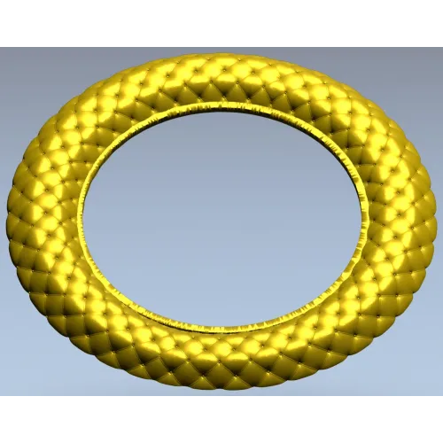Braided Ring Frame - STL 3D model for CNC milling