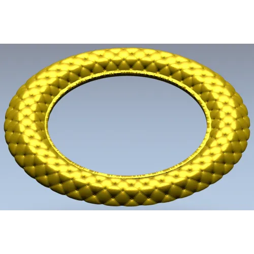 Braided Ring Frame - STL 3D model for CNC milling