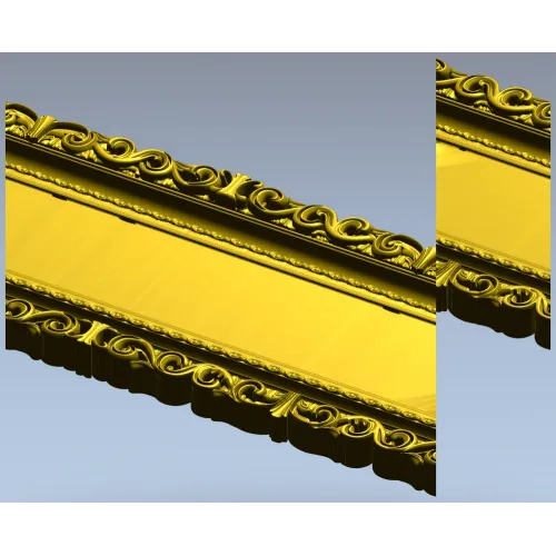 Acanthus Royale Plaque - STL 3D model for CNC milling