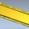 Acanthus Royale Plaque - STL 3D model for CNC milling