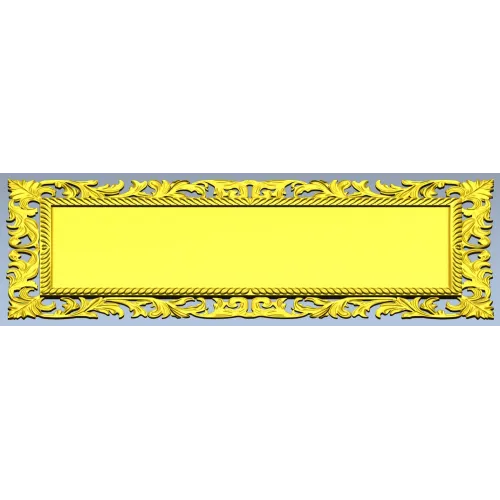 Acanthus Royale Plaque - STL 3D model for CNC milling
