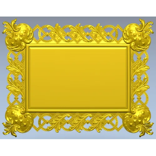 Ornate Interlace Frame STL for CNC Milling