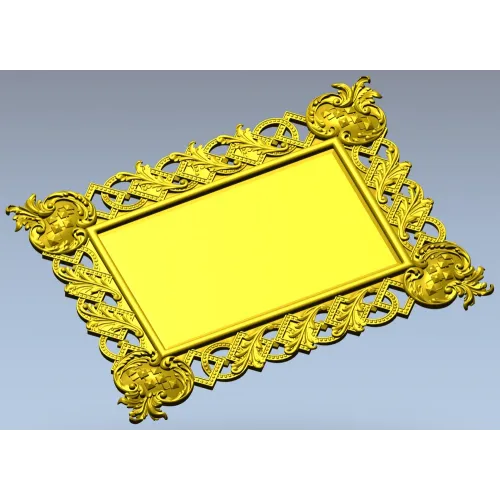 Ornate Interlace Frame STL for CNC Milling
