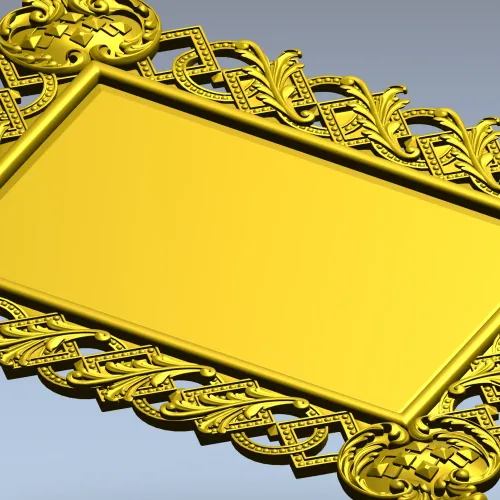 Ornate Interlace Frame STL for CNC Milling
