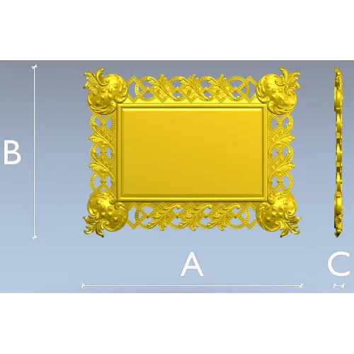 Ornate Interlace Frame STL for CNC Milling