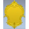 Рокайльный картуш - резная рамка STL для фрезера