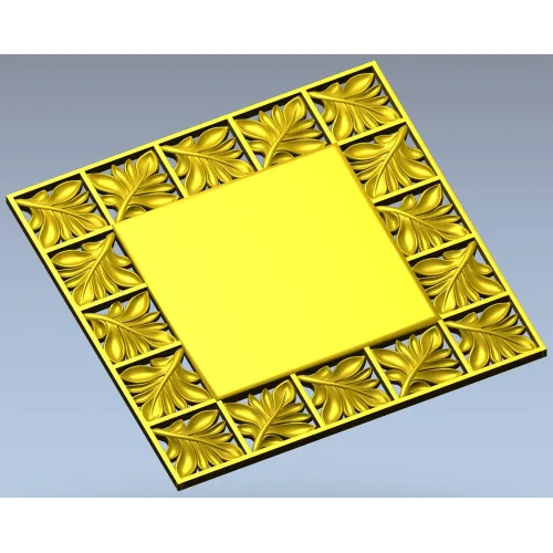 Ornate Acanthus Frame STL for CNC Milling