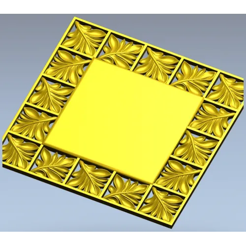 Ornate Acanthus Frame STL for CNC Milling