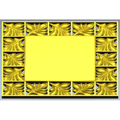 Ornate Acanthus Frame STL for CNC Milling