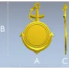 Anchor Medallion - STL 3D Model for CNC