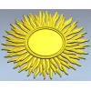 Sunburst Rosette STL for CNC