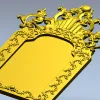 Рокайльная резная рама для ЧПУ (STL)