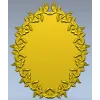 Oval Laurel Frame STL for CNC Router