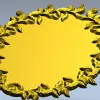 Oval Laurel Frame STL for CNC Router