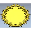 Oval Laurel Frame STL for CNC Router