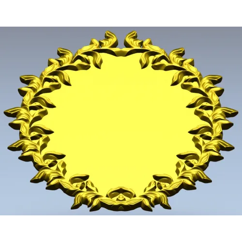 Oval Laurel Frame STL for CNC Router