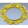 Ornate Rococo Round-in-Square Frame STL for CNC
