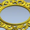 Ornate Rococo Round-in-Square Frame STL for CNC